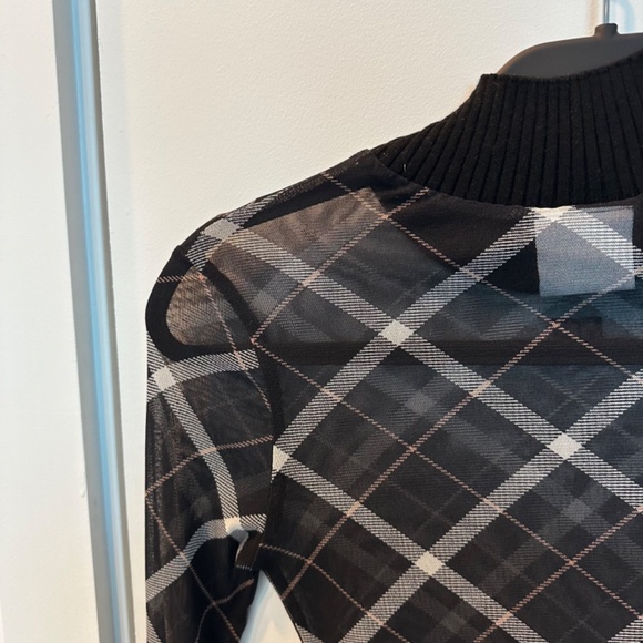 Courreges Mesh Plaid Turtleneck XS/Size 1 - Picture 4 of 7